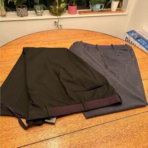 Uniqlo Black and Purple Trousers